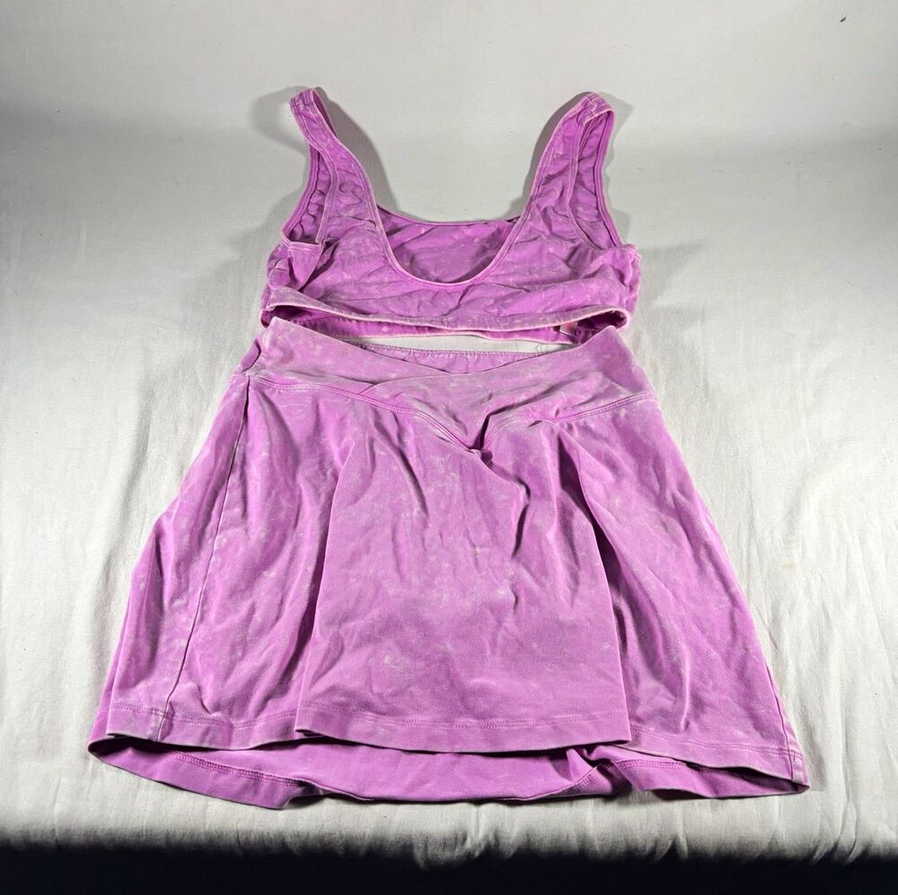 PINK Victoria's Secret Purple Sports Bra & Pull-On Athletic Skort Size M